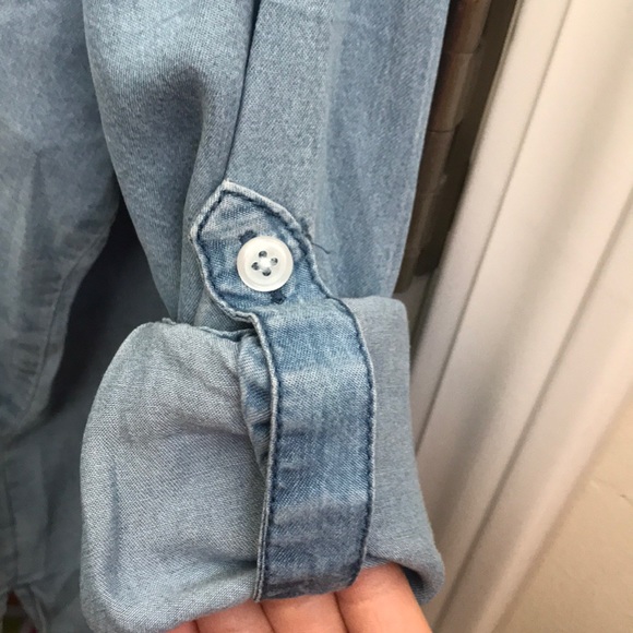 Thread + Supply Chambray Button Up Denim Shirt - Picture 6 of 7